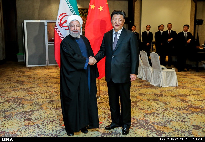 تصاویری از دیدار دکتر روحانی و رئیس‌جمهور چین