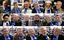 اظهارات حاشیه ای مسئولان در نماز عید فطر دیروز/احمدی نژاد، ضرغامی، عارف و... چه گفتند؟