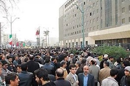 پایان تجمع معلمان با دخالت نیروی انتظامی