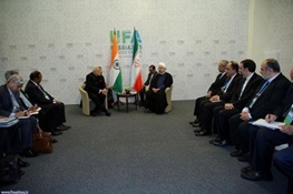 روحانی در دیدار نخست وزیر هند: نقش ایران و هند در مبارزه با تروریسم در منطقه بسیار حساس است