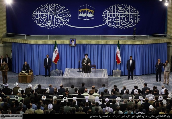 تصاویر دیدار کارگزاران حج‌ با رهبر انقلاب در حسینیه امام خمینی (ره)