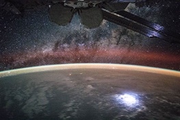 ثبت تصویر صاعقه روی زمین از ایستگاه فضایی بین‌المللی