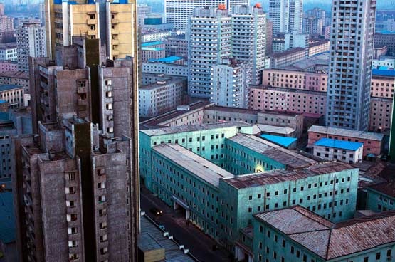 نمای از مرکز پیونگ یانگ، پایتخت مخوف کره شمالی