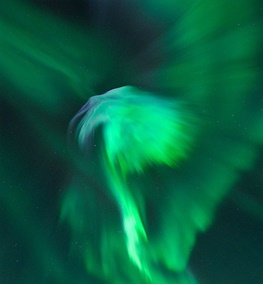 شفق قطبی به شکل عقاب را ببینید/عکس روز ناسا