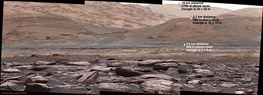 کنجکاوی در دامنه کوه شارپ مریخ/عکس پاناروما که ناسا منتشر کرد