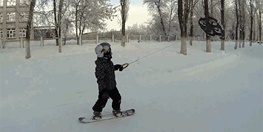 اسکی با پهپاد جدیدترین ورزش این روزهای 
