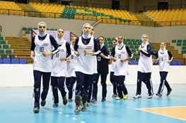پیروزی والیبال بانوان ایران در اولین بازی جام باشگاه‌های آسیا