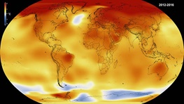 زمین در ۲۰۱۶ گرمترین سال تاریخ خود را پشت سر گذاشت