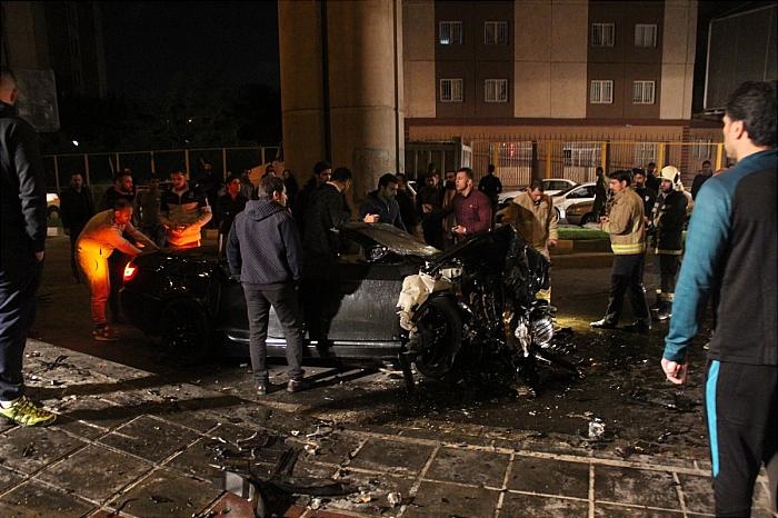 عکس تصادف خودرو حوادث تهران تصادف خودرو لوکس تصادف خودرو گرانقیمت تصادف بی ام و