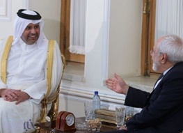 دیدار وزیر قطری با ظریف/ عکس