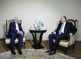 ظریف با وزیر خارجه آذربایجان دیدار کرد/عکس