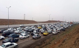 ترافیک نیمه سنگین در جاده چالوس، هراز و قزوین