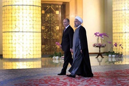 روحانی به پوتین: تهران آماده اجرای توافقات هسته‌ای است