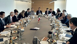 میزگرد مشترک وزیر امور خارجه ایران با حضور وزیر اقتصاد آلمان