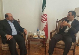 جابری انصاری با نماینده حماس دیدار کرد