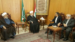 دیدار جابری انصاری با رئیس مجلس اعلای اسلامی شیعیان لبنان