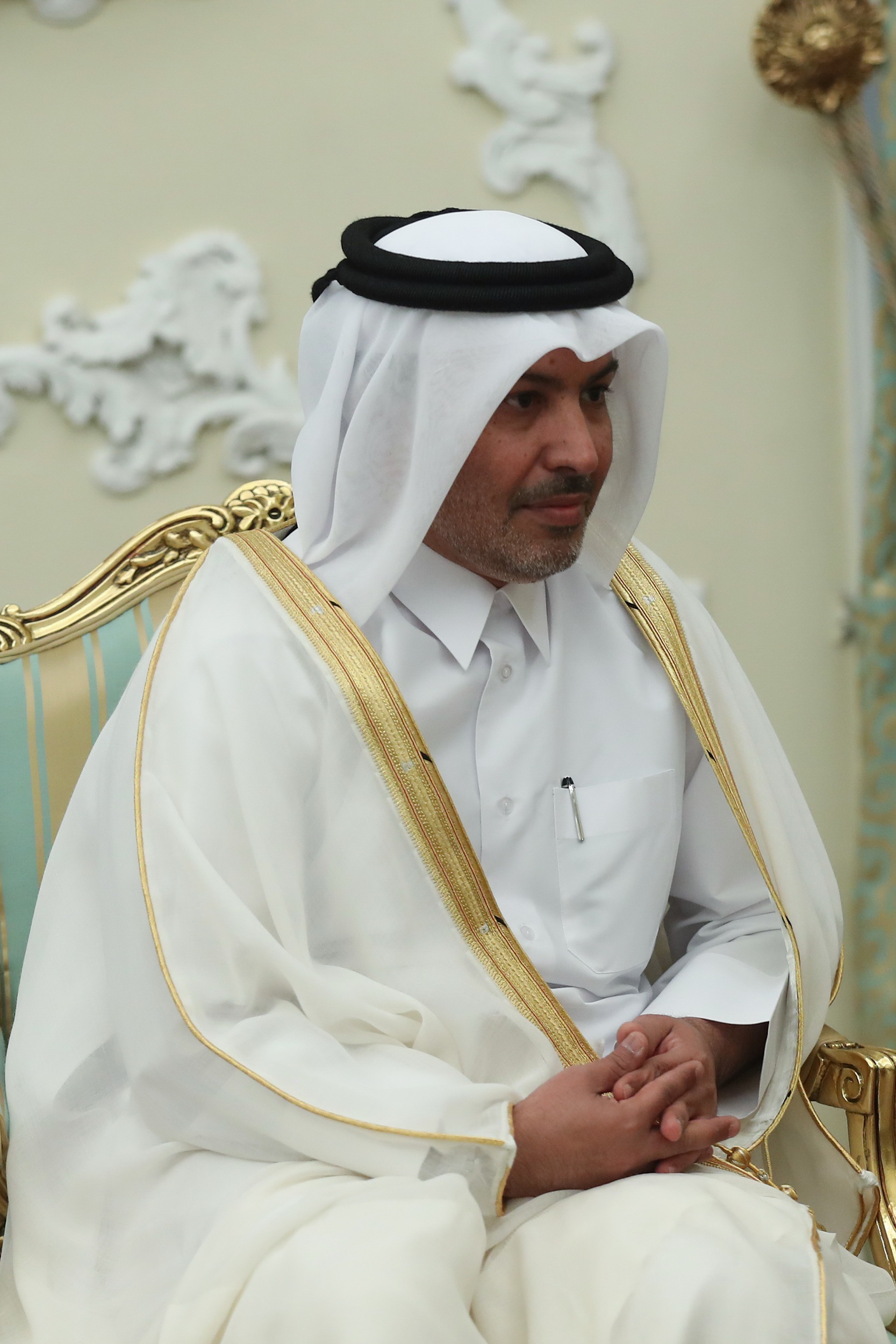 تقدیم استوار نامه سفیر جدید کشور قطر به رئیس جمهور