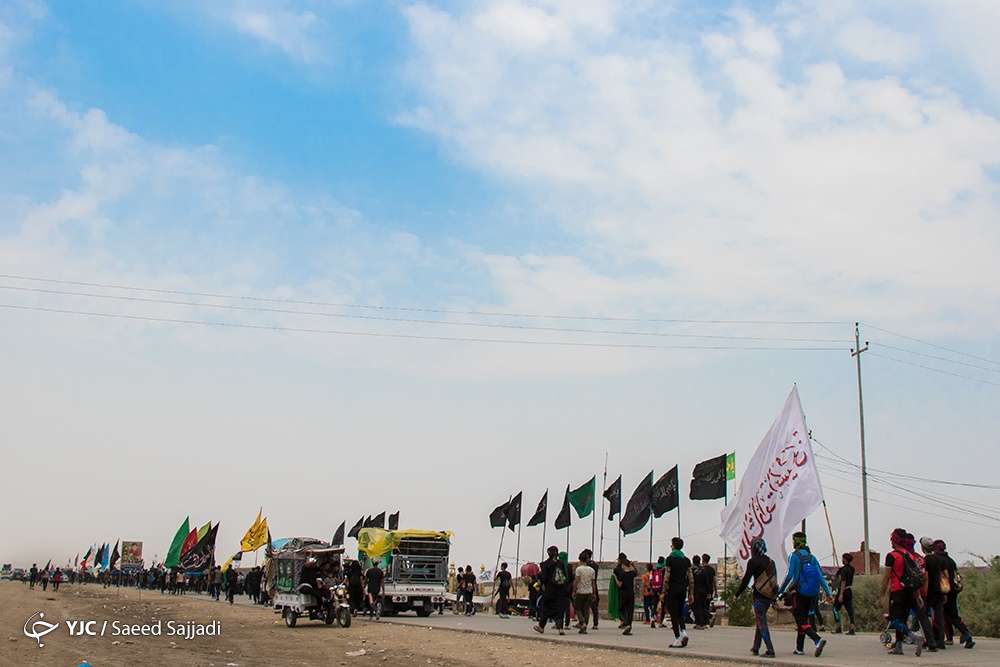 راهپیمایی عظیم اربعین حسینی در طریق ناصریه به خضر