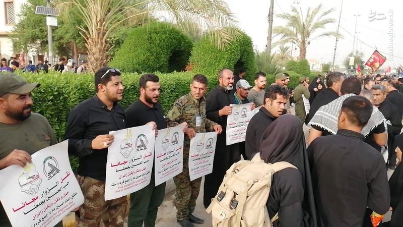 حمل و نقل رایگان زائران امام حسین (ع) توسط نیروهای حشدالشعبی عراق