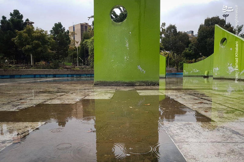 بارش اولین باران پاییزی در تهران