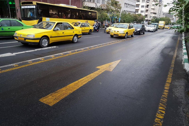 بارش اولین باران پاییزی در تهران