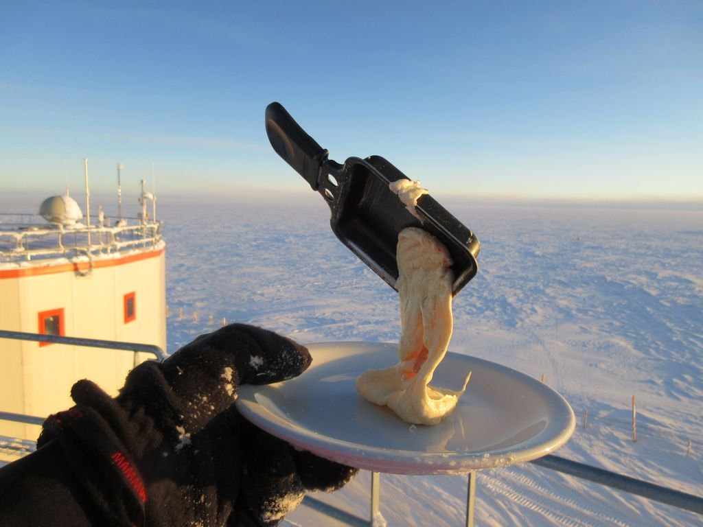 یخ زدن سریع غذاها در قطب جنوب!