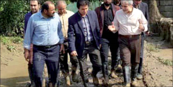 بازدید دکتر نوبخت از مناطق سیل زده شمال