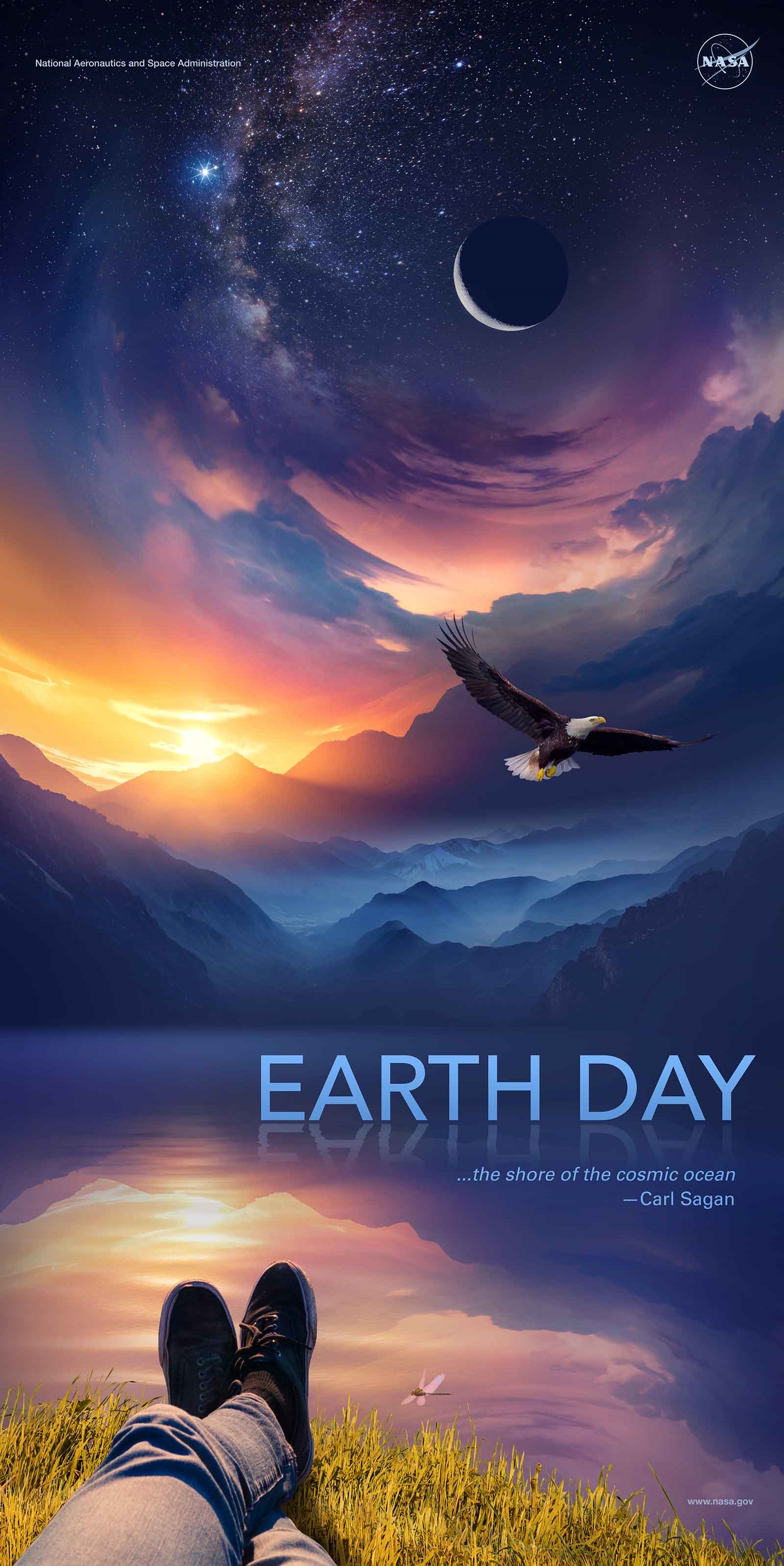 پوستر ناسا به مناسبت روز زمین، سال ۲۰۱۸