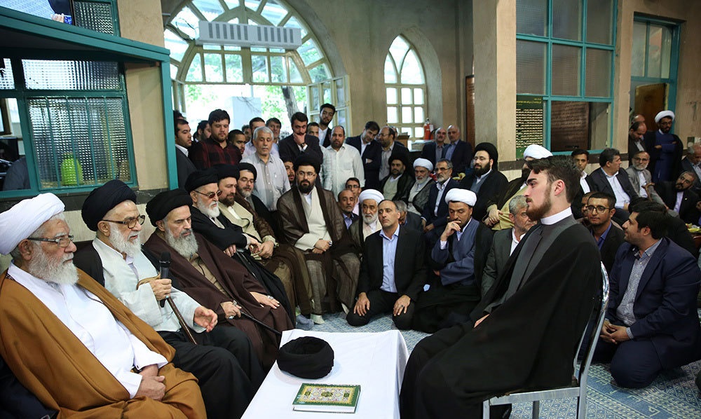 مراسم معمم شدن سید احمد خمینی