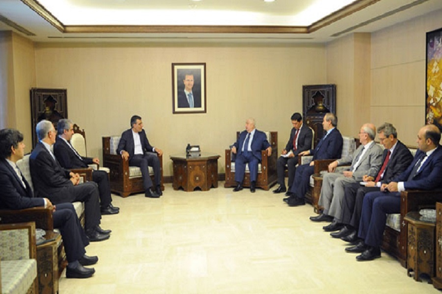 جابری‌انصاری با وزیر خارجه سوریه دیدار کرد