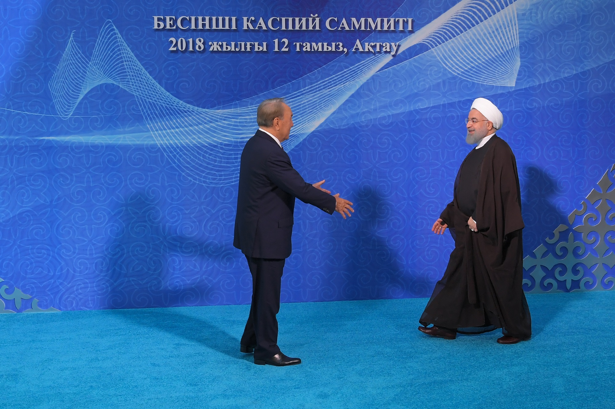 استقبال رئیس‌جمهور قزاقستان از رئیس‌جمهور