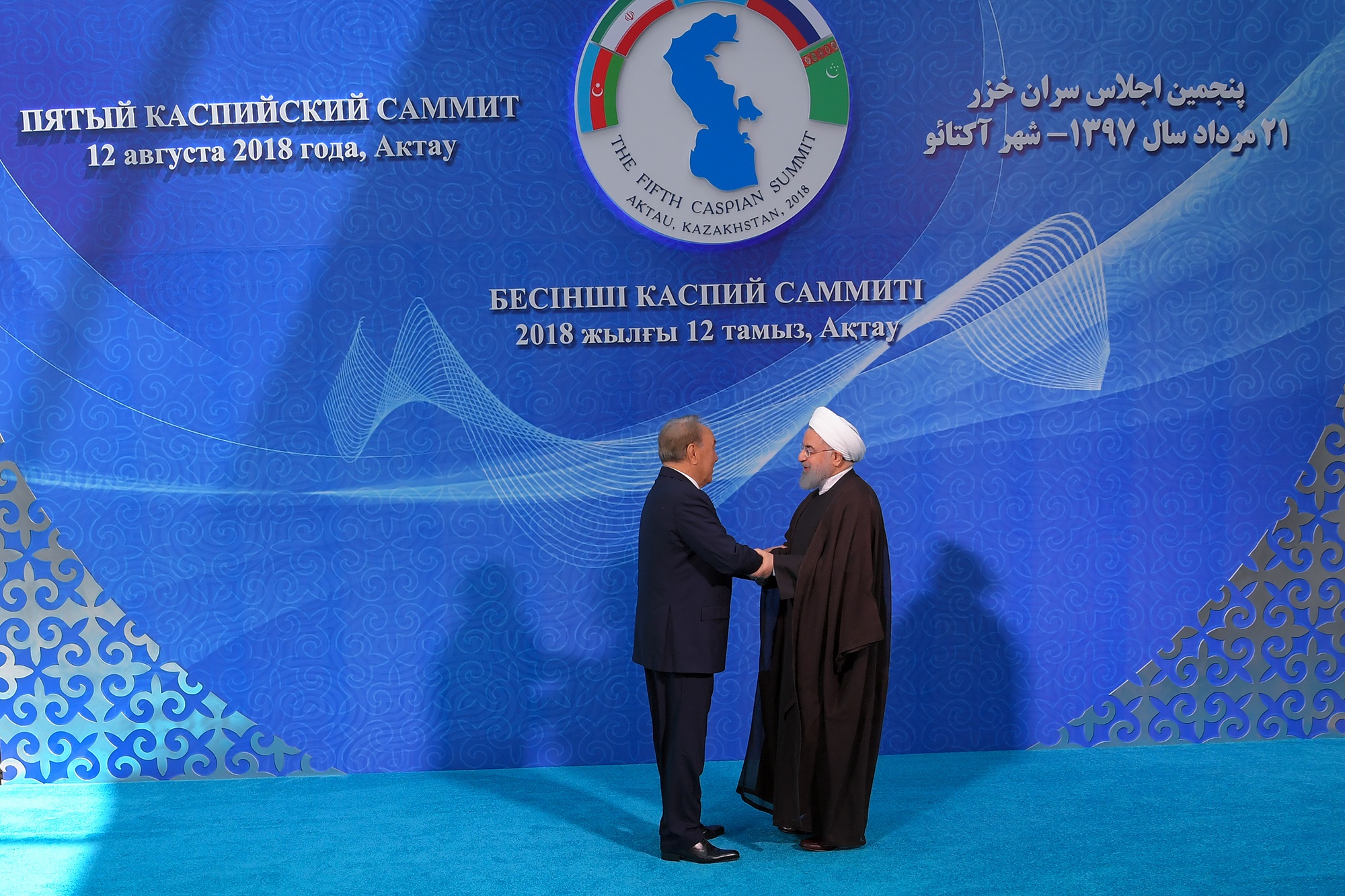 استقبال رئیس‌جمهور قزاقستان از رئیس‌جمهور
