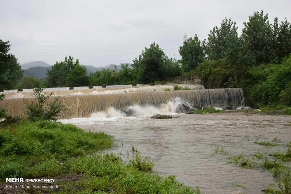 طغیان رودخانه های بخش لوندویل شهرستان مرزی آستارا 