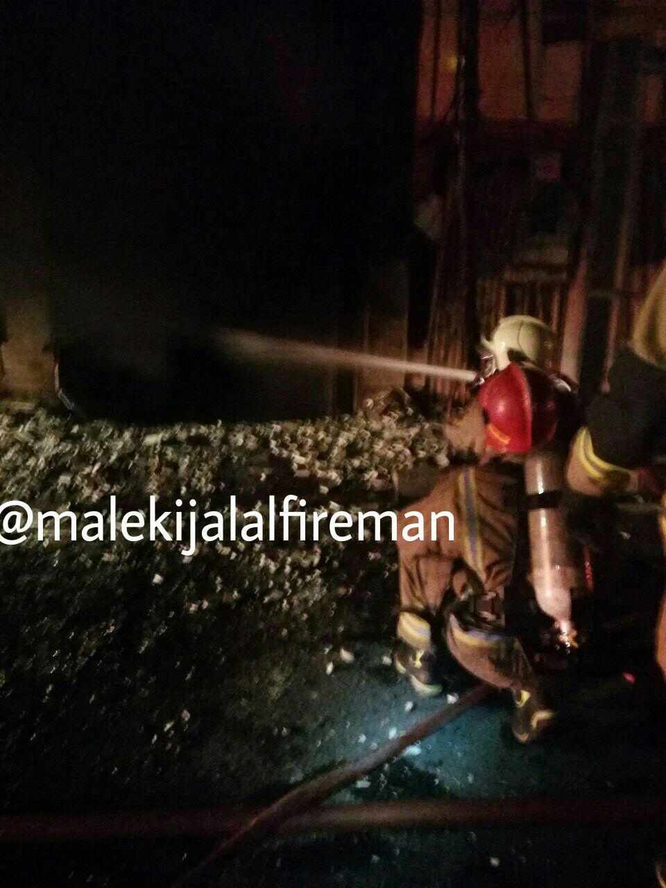 آتش سوزی منزل مسکونی در خیابان سراج
