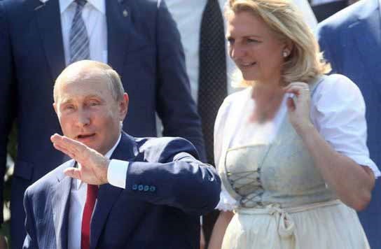 هدیه ازدواج پوتین به وزیر خارجه اتریش