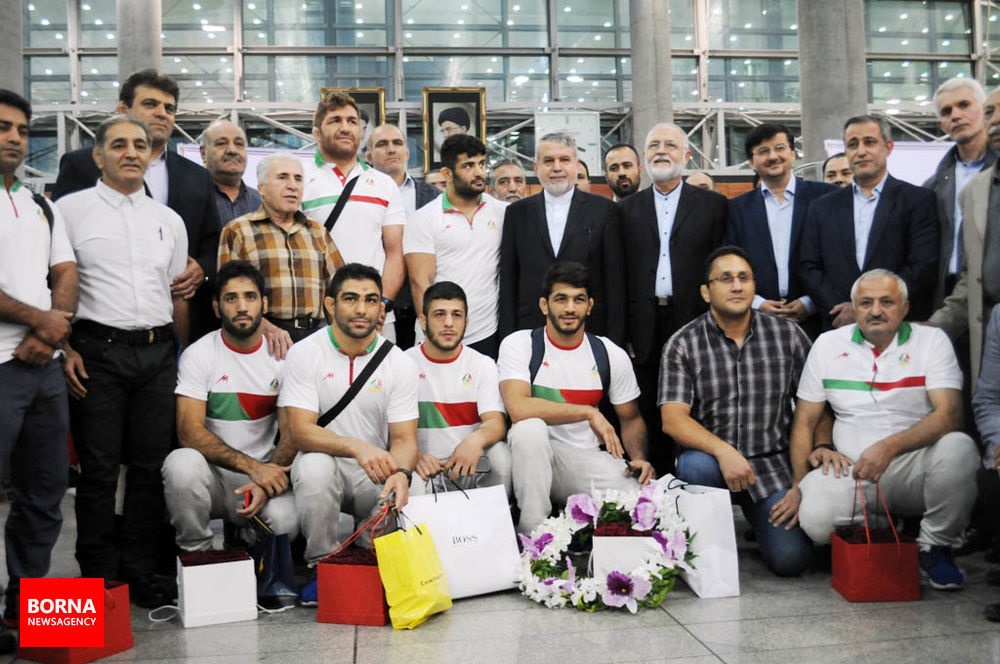 مراسم استقبال از تیم ملی کشتی ایران
