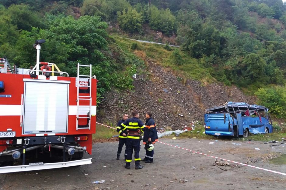 واژگونی اتوبوس توریستی در بلغارستان با 16 کشته