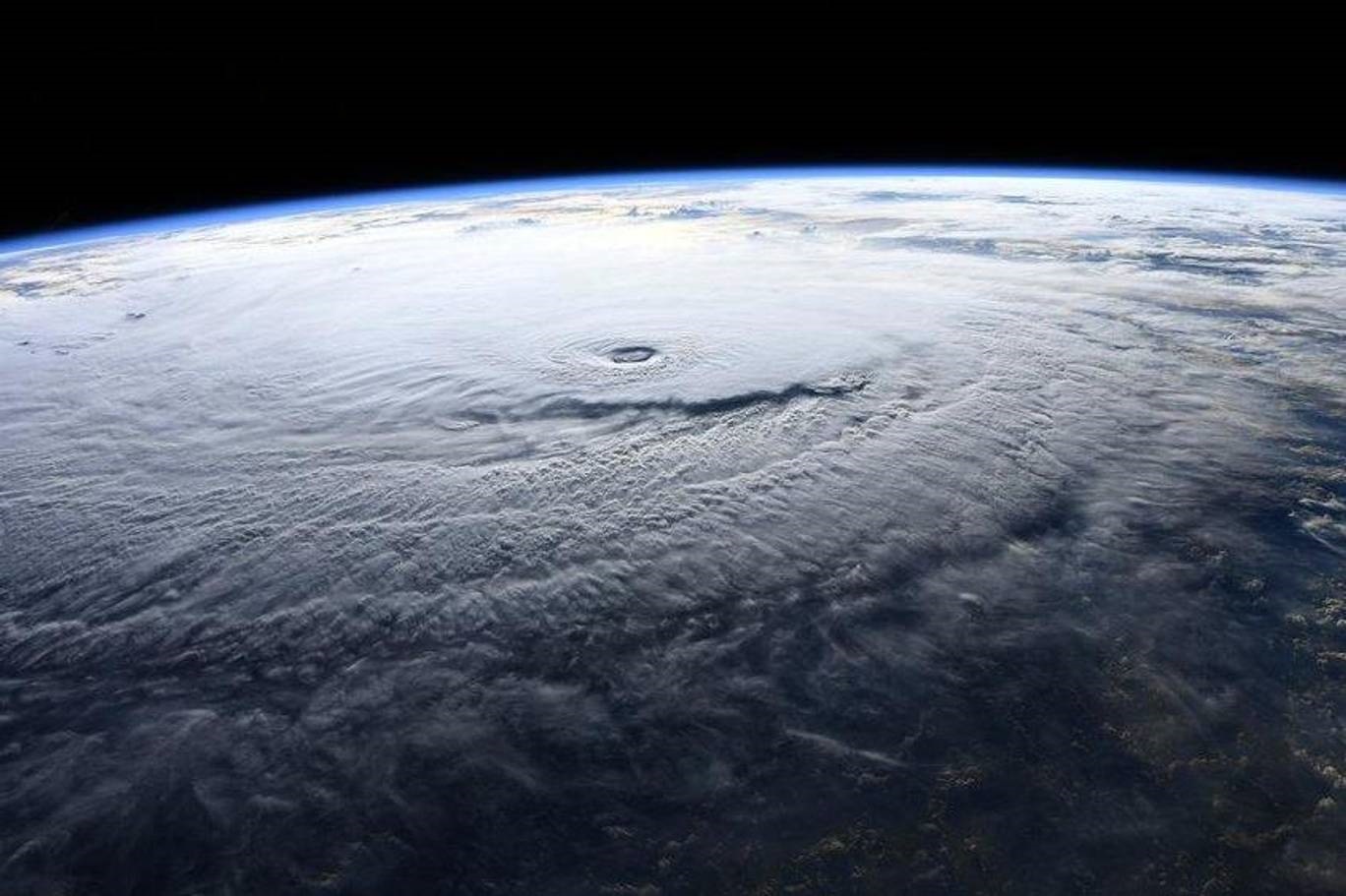 تصویر ماهواره‌ای از طوفان لین