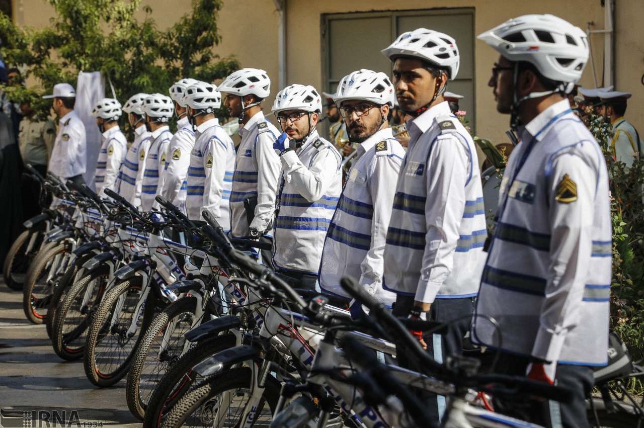 افتتاح طرح پلیس دوچرخه سوار در تهران