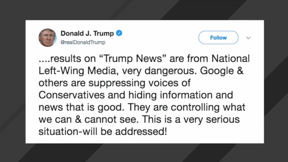 حمله ترامپ به گوگل / کاخ سفید می‌خواهد نتایج جستجوی گوگل را دست‌کاری کند؟