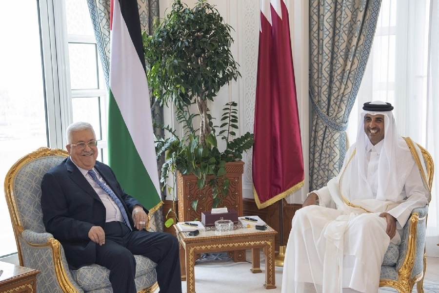 دیدار محمود عباس با امیرقطر و گفت‌وگو درباره تحولات فلسطین
