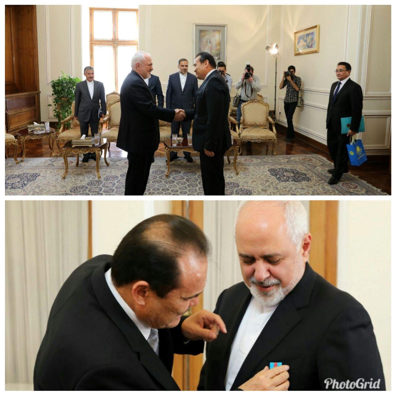 در پایان نیز سفیر قزاقستان در پایان ماموریت خود در کشورمان با وزیر امور خارجه دیدار و خداحافظی کرد.