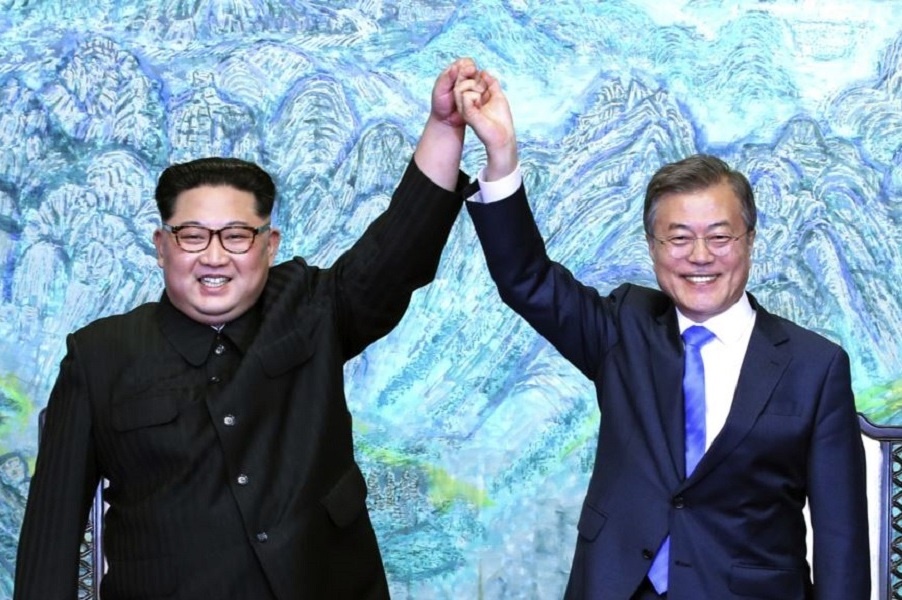 رهبران کره شمالی و جنوبی