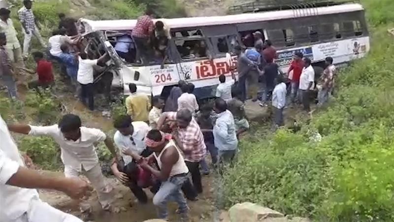 تصادف اتوبوس در هند