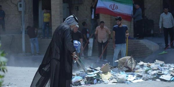 اقدام جوانان بصره برای نشان دادن عمق برادری بین ایران و عراق
