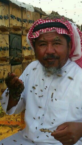 رکورد مرد عربستانی برای پوشیدن لباسی از زنبوهای عسل