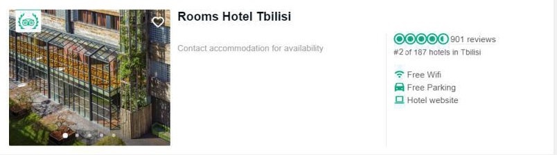 بهترین هتل های تفلیس از نظر مردم