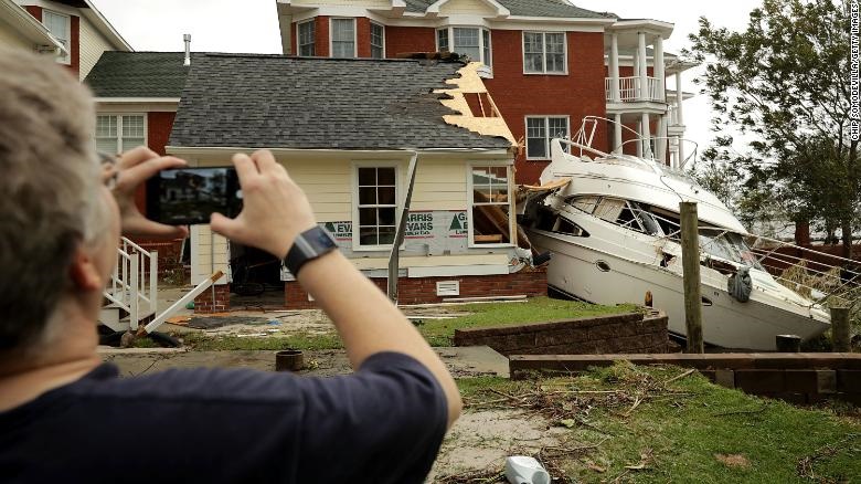 خسارات طوفان فلورانس در آمریکا