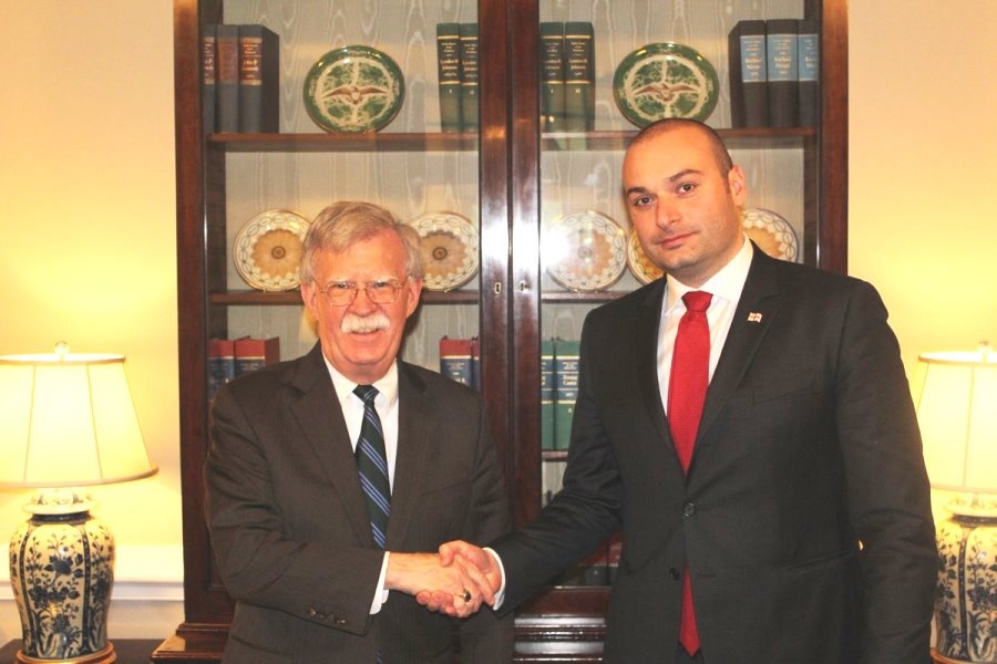 دیدار بولتون با نخست‌وزیر گرجستان