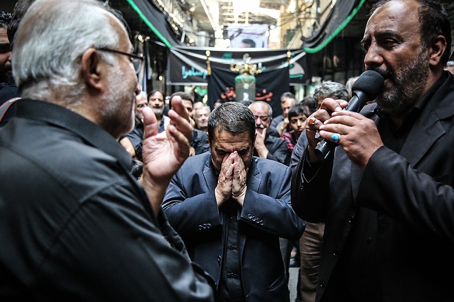 مراسم عزاداری تاسوعای حسینی در بازار تهران 